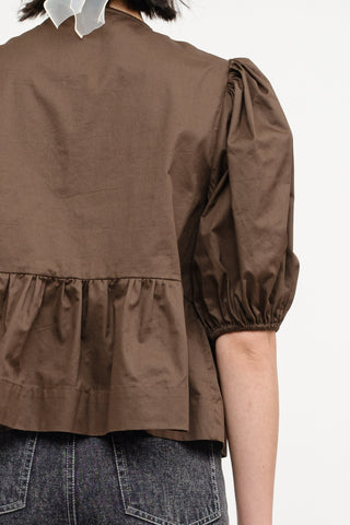 Brown Bow Top