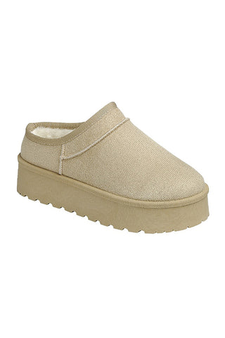 Fur Lined Platform Mule image 0